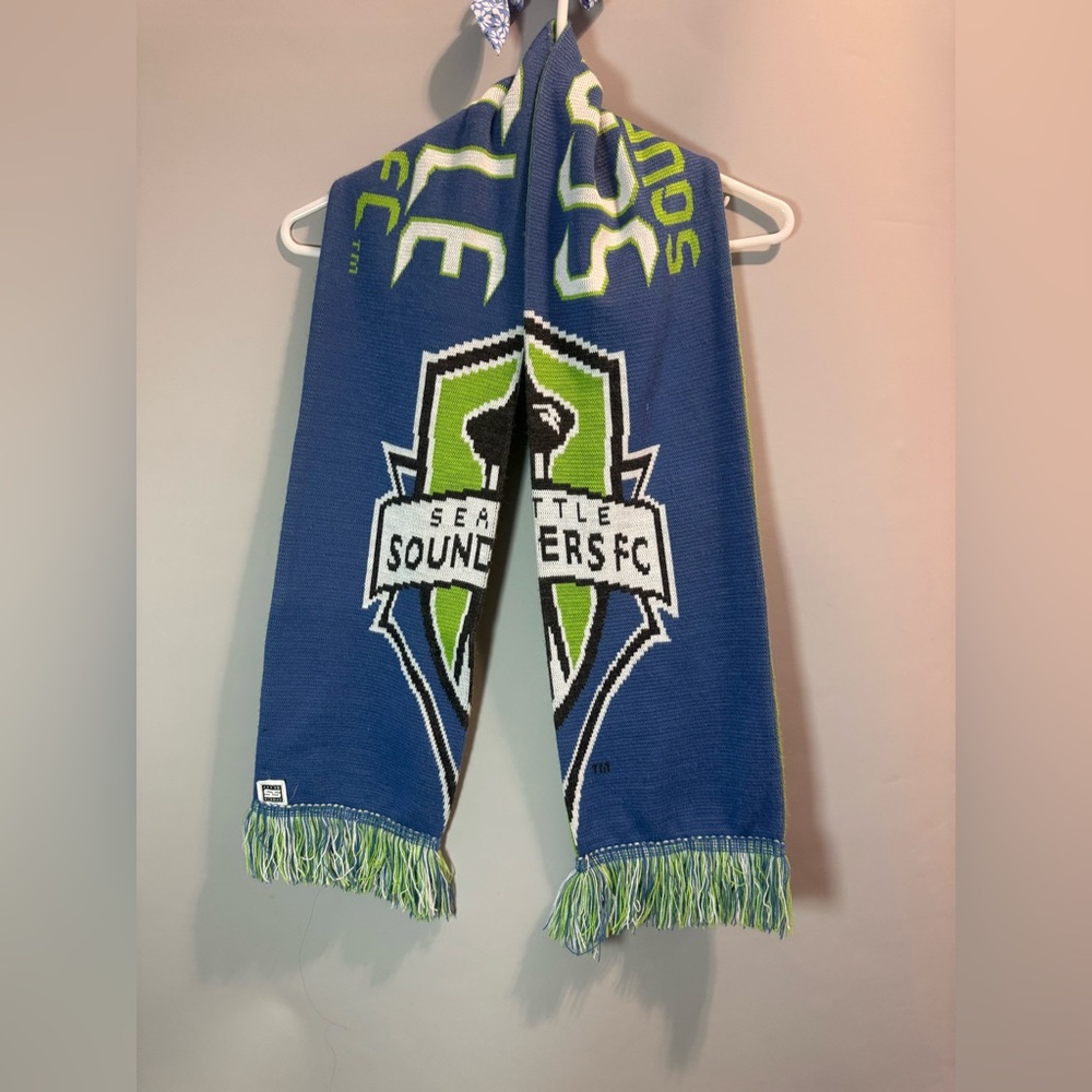 Adidas Seattle Sounders Football Club FC Blue & Green Scarf
